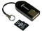 Lector de tarjetas MicroSD USB 2.0. Incluye Memoria MicroSD de 1GB