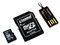 Memoria Kingston microSDHC Clase 10 de 4GB, incluye adaptador SD y lector de tarjetas microSD USB 2.0
