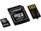 Memoria Kingston MicroSDHC de 32GB Clase 4, incluye adaptador SD y lector de tarjetas MicroSD USB 2.0.