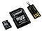 Memoria Kingston MicroSD de 2GB, incluye adaptador SD y lector de tarjetas MicroSD USB 2.0