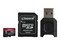 Memoria Kingston Canvas React Plus MicroSDXC UHS-II U3 de 256 GB, Clase 10, Incluye Adpatador SD y USB.