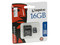 Memoria Kingston microSDHC de 16GB, incluye adaptador SD