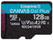 Memoria MicroSD Kingston Canvas Go! Plus de 128GB, UHS-I U3, Clase 10.