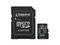 Memoria Kingston Industrial MicroSDXC UHS-1 U3 de 128 GB, Clase 10, Incluye adaptador SD.