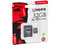 Memoria Kingston MicroSDHC UHS-I U1 de 32 GB, clase 10, Incluye adaptador SD.