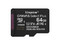 Memoria Kingston MicroSDXC UHS-I U1 Canvas Select Plus de 64GB, A1, Gen 3, 100 MB/s, Clase 10. Incluye adaptador.
