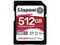 Memoria Kingston Canvas React Plus SDXC, UHS-II U3 de 512GB, Clase 10.