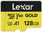 Tarjeta microSDXC Lexar Profesional ORO de 128GB, UHS-II, C10, U3, V60, FULL-HD & 4K Video.