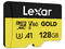Tarjeta microSDXC Lexar Profesional ORO de 128GB, UHS-II, C10, U3, V60, FULL-HD & 4K Video.