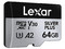 Memoria MicroSDXC Lexar SILVER PLUS de 64GB, UHS-I. Color Plateado.