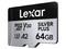 Memoria MicroSDXC Lexar SILVER PLUS de 64GB, UHS-I. Color Plateado.