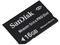 Memoria SanDisk Memory Stick Pro Duo de 16 GB.