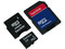 Memoria SanDisk microSD de 2GB, incluye adaptadores SD y miniSD