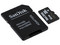 Memoria SanDisk MicroSDHC de 32 GB Clase 4, incluye adaptador SD.
