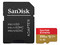Memoria Sandisk Extreme MicroSDXC SDSQXA1 de 256 GB, Clase 10, incluye adaptador SD.