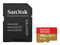 Memoria Sandisk Extreme MicroSDXC UHS-I de 256 GB, Clase 10, incluye adaptador SD.