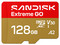 Memoria MicroSDXC SanDisk Extreme GO de 128GB, UHS-I,  V30.