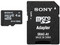 Memoria Sony microSDHC de 4 GB, Clase 4. (incluye adaptador SD).
