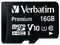 Memoria Verbatim Micro SDHC de 16 GB, Clase 10, incluye adaptador SD.
