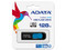 Unidad Flash USB 3.0 ADATA Dash Drive UV128 de 128 GB. Color Azul/Negro
