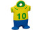 Unidad Flash USB 2.0 ADATA Fútbol Brasil de 4GB 