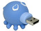 Unidad Flash USB 2.0 ADATA Kissing Octopus Azul de 8GB
