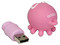 Unidad Flash USB 2.0 ADATA Kissing Octopus Rosa de 2GB