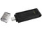 Unidad Flash USB USB-C Kingston DataTraveler 70 de 128GB. Color Negro.