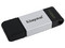 Unidad Flash USB-C Kingston DataTraveler 80 de 256GB. Color Negro.