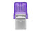 Unidad Flash USB 3.2 Kingston DataTraveler microDuo 3C de 128GB, Puerto USB-A y USB-C. Color Morado.