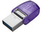 Unidad Flash USB 3.2 Kingston DataTraveler microDuo 3C de 256GB, Puerto USB-A y USB-C, Color Morado.
