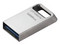 Unidad Flash USB 3.1 Kingston DataTraveler Micro de 128GB, Color Plateado.