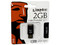 Unidad Flash USB 2.0 Kingston Data Traveler MiniSlim de 2 GB. Negra