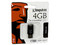Unidad Flash USB 2.0 Kingston Data Traveler MiniSlim de 4 GB. Color Negra