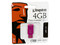 Unidad Flash USB 2.0 Kingston Data Traveler MiniSlim de 4 GB. Color Rosa