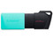 Unidad Flash USB KINGSTON DataTraveler Exodia M KIN-DTXM/256GB de 256GB, USB-A. Color Negro/Turquesa.