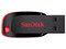Unidad Flash USB 2.0 SANDISK Cruzer Blade Z50 de 16GB, USB-A, Color Negro/Rojo.