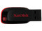 Unidad Flash USB 2.0 SanDisk Cruzer Blade de 64GB.