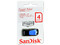 Unidad Flash USB 2.0 SanDisk Cruzer Edge de 4GB. Color Azul