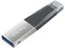 Unidad Flash SanDisk iXpand Mini de 32GB, USB 3.0/Lightning, compatible con iPhone y iPad.