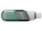Unidad Flash USB 3.1 / Lightning SanDisk SDIX90N de 256 GB, Color Plateado.