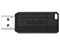 Unidad Flash USB 2.0 Verbatim PinStripe de 32GB. Color Negro.