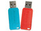 Unidad Flash USB 2.0 Verbatim PinStripe 70059 de 64GB, 2 Piezas. Color Azul y Rojo.