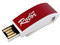 Unidad Flash USB 2.0 Verico Clip Rotor de 4GB. Color Roja