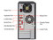 Computadora EVO D310, P4 a 1.8GHZ, 40GB, 128MB, 48X, LAN y WinXP Pro. No incluye Monitor.