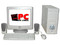 Computadora PC en Línea, AMD Athlon 64 3000+,
Disco Duro de 80GB 7200RPM, Memoria DDR 256MB,
CD-RW 48x12x48, Audio AC'97 Integrado,
Fax/Modem 56k, Red 10/100, Video 3D,
Monitor 17pds SVGA, Bocinas, Teclado y Mouse.