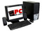 Computadora PC en Línea Celeron 400,
Procesador Intel Celeron 430 a 1.8GHz,
512MB en RAM, D.D. 80GB, DVD±R/RW 18X,
Monitor 17pds SVGA, Red 10/100,
Video 3D, Bocinas, Teclado y Mouse