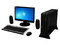 Computadora PC en Línea Slim 7 Negra,
Procesador AMD Sempron 140 a 2.7GHz,
Memoria de 2GB PC2-5300 DDR2,
D.D. de 500GB, Multi DVD±R/RW,
Monitor LCD AOC de 15.6