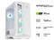 PC Gamer Powerbit MEGA IX WHITE:
Procesador AMD Ryzen 5 7600X (hasta 5.3 GHz),
Memoria de 16GB DDR5,
NVMe M.2 de 2TB,
Video GeForce RTX 3070 con 8GB GDDR6,
S.O. Windows 11 (Versión de prueba),
Enfriamiento líquido.