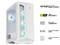 PC Gamer Powerbit MEGA XI WHITE:
Procesador AMD Ryzen 5 7600X (hasta 5.3 GHz),
Memoria de 16GB DDR5,
NVMe M.2 de 2TB,
Disco Duro de 4TB,
Video NVIDIA GeForce RTX 4070 Ti con 12GB GDDR6X,
S.O. Windows 11 Home (Versión de prueba)